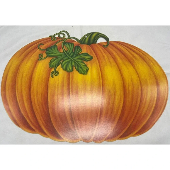 Beistle Other - VINTAGE BEISTLE PUMPKIN DIE CUT OUT DECORATION HALLOWEEN THANKSGIVING DECOR 1988